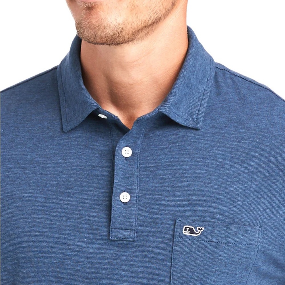Vineyard Vines men’s short sleeve Edgartown polo. Front pocket. Size XL